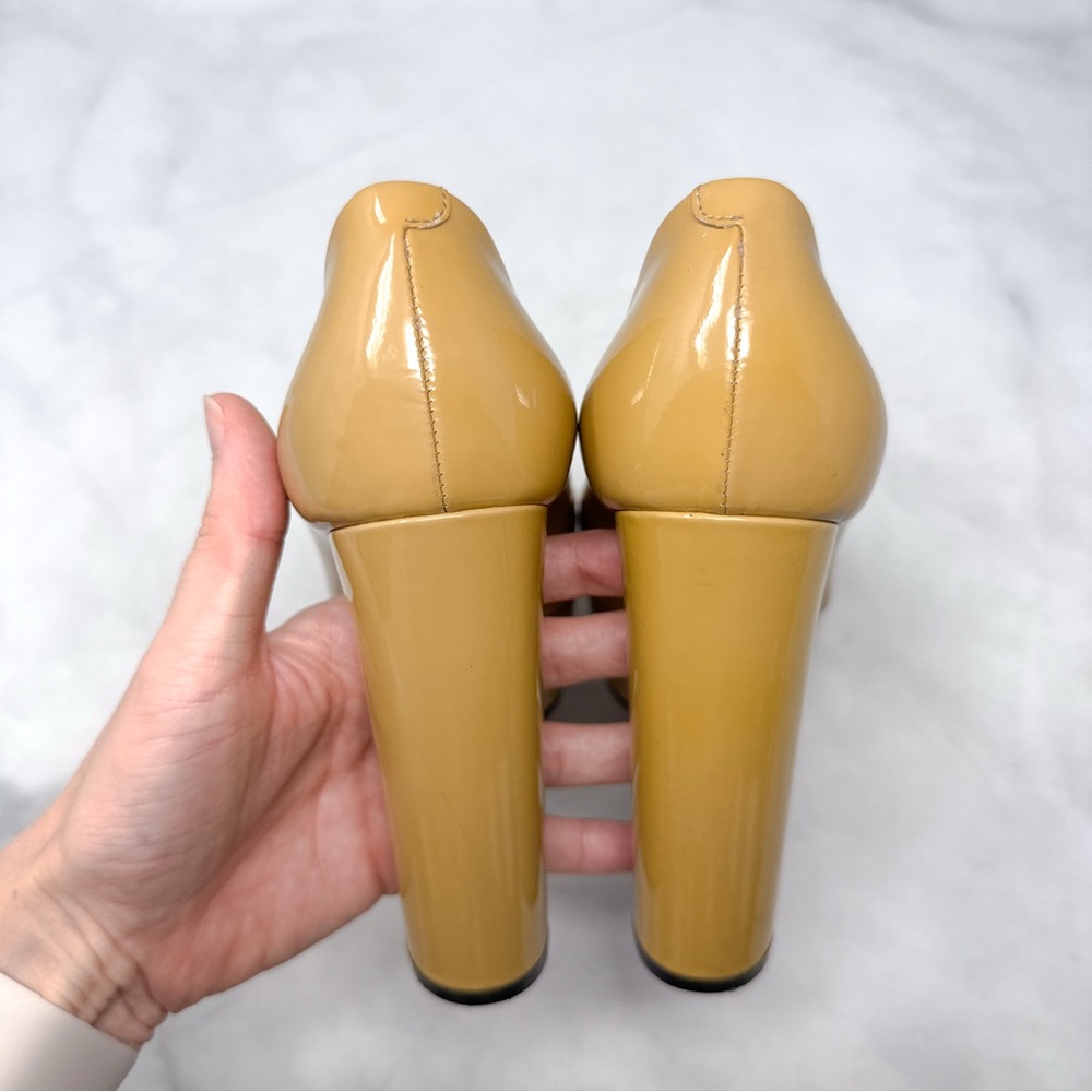 GUCCI Vintage Y2K Horsebit Patent Leather Platform Chunky Block Heel Pumps 36 - Picture 10 of 16
